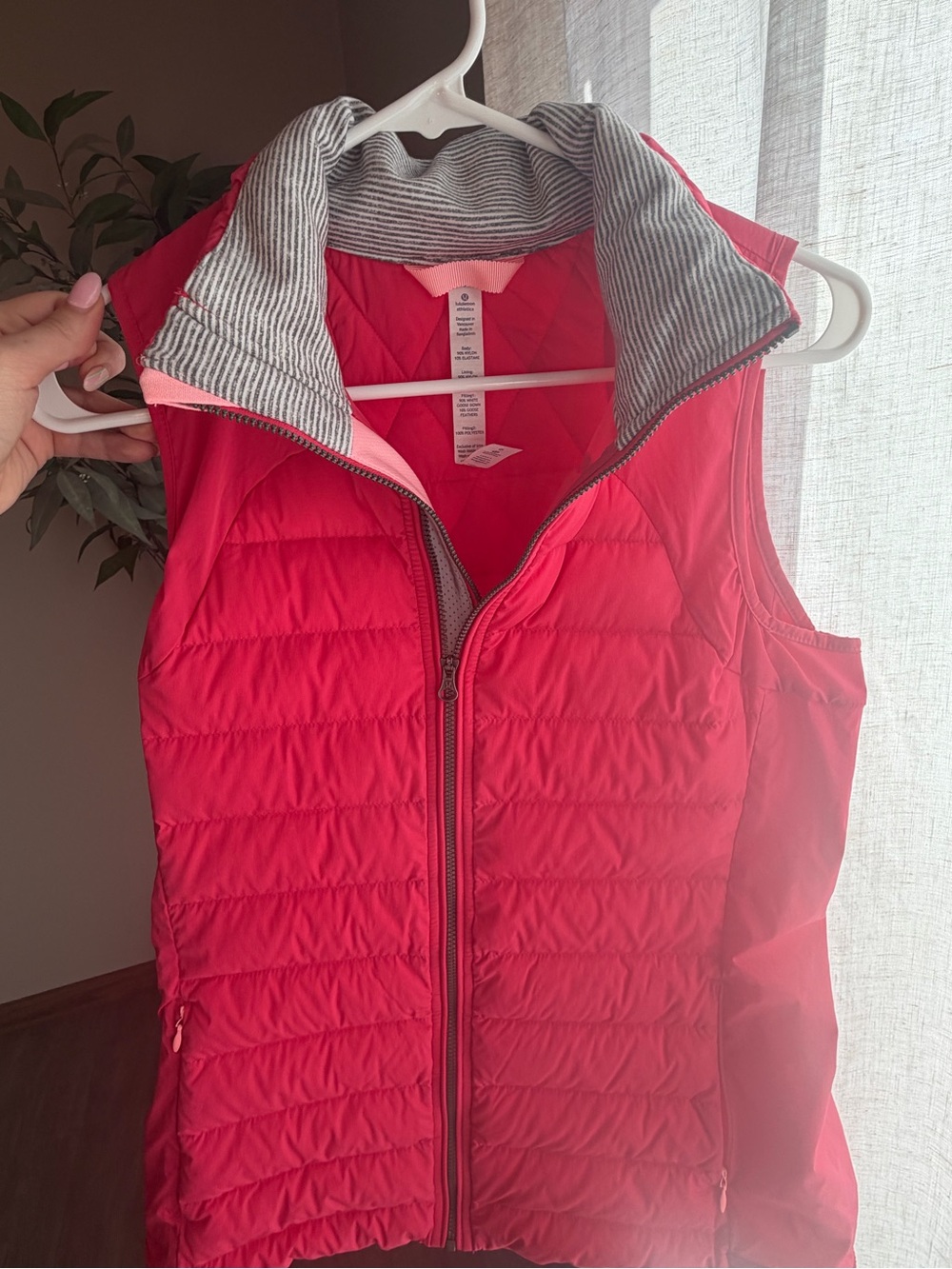 lululemon athletica Pink Quilted Lightweight Vest